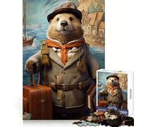 Rompecabezas de Nutria Marina de 1000 Piezas para Adultos, Ideal para el Desarrollo Cerebral, un pasatiempo Relajante y fácil de Usar Navidad (38x52cm)