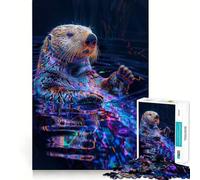 Rompecabezas de Nutria Marina en la Naturaleza, 1000 Piezas, para Adultos Refuerza la Memoria Ocio Diversión Calidad Diseño Elegante Regalo Ideal (38x52cm)