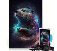 Rompecabezas de Nutria Salvaje para Adolescentes, 1000 Piezas, Juguete Intelectual, Escape Tranquilo, Corte de Calidad, Regalo de Temporada (38x26cm)