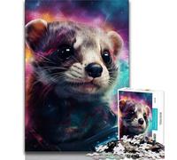 Rompecabezas de nutrias para Adultos 1000 Piezas Juego Educativo Lista de Deseos para aliviar el estrés con Papá Noel (50x75cm)