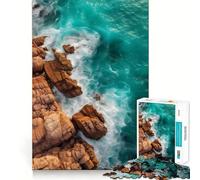 Rompecabezas de Olas del océano para Adolescentes, 1000 Piezas, Juguete Intelectual, escapada Tranquila, Corte de Calidad, Regalo de Temporada (38x26cm)