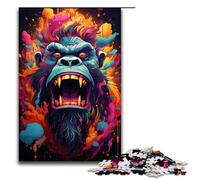 Rompecabezas de orangután de 1000 Piezas para Adultos Ideal para Parejas y Adolescentes a Partir de 14 años 75 x 50 cm.