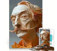 Rompecabezas de Origami de Salvador Dalí de 1000 Piezas para Adolescentes Juguete para desarrollar la Habilidad y Relajarse Corte preciso Regalo Ideal (50x75cm)