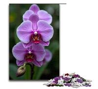 Rompecabezas de orquídeas de 1000 Piezas para Adultos Juego Familiar de Madera 1000 Piezas (75 x 50 cm)