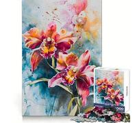 Rompecabezas de orquídeas para Adultos, 1000 Piezas, fortalece la Memoria, pasatiempo para el hogar, Bordes limpios, Regalo Elegante (38x26cm)