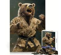Rompecabezas de Oso con Kimono de Karate, 1000 Piezas, para adolescentesDesarrolla Habilidades mentales, Calma y relajaciónRegalo Original y práctico (38x52cm)