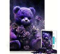 Rompecabezas de Oso de Peluche no Muerto de 1000 Piezas para Adolescentes Entrenamiento de Memoria Diversión,conexión Limpia y sin interrupciones Actividad Relajante para Grupos en Interiores 38x52cm