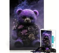 Rompecabezas de Oso de Peluche no Muerto para Adultos,1000 Piezas,Juego para ejercitar la Mente,Corte de precisión,Bordes Suaves,desafío Divertido para Pasar el Tiempo (50x75cm)