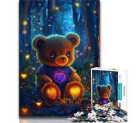 Rompecabezas de Oso de Peluche para Adolescentes 1000 Piezas Ideal para Adultos y Adolescentes Toda la Familia (38x26cm)