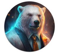 Rompecabezas de Oso Polar Boss para Adultos, 1000 Piezas, desafiantes, Manualidades para Toda la Familia, cumpleaños y festividades, 67,5 x 67,5 cm