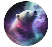 Rompecabezas de Oso Polar para Adultos, 1000 Piezas, cartón, Ideal para familias, decoración del hogar, Regalo navideño, 67,5 x 67,5 cm