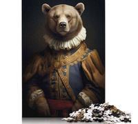 Rompecabezas de Oso renacentista, difícil, 100% cartón Reciclado, Ideal para Mujeres y Hombres, Regalo para el Día del Padre, 1000 Piezas (26 x 38 cm)
