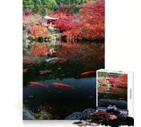 Rompecabezas de otoño de Kioto, Japón, 1000 Piezas para Adolescentes Juego de ingenio, Tiempo de Paz, 38x26cm