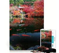 Rompecabezas de otoño de Kioto, Japón, 1000 Piezas para Adolescentes Juego de ingenio, Tiempo de Paz, 38x26cm