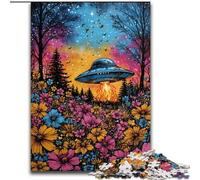 Rompecabezas de OVNIs Extraterrestres para Adultos y Adolescentes Juego Relajante, Toda la Familia (50x75cm)