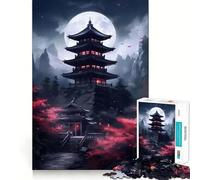 Rompecabezas de Pagoda de Paisaje japonés para Adultos, 1000 Piezas, Rompecabezas Mental, Disfruta del Montaje de imágenes, (50x75cm)