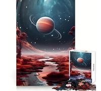 Rompecabezas de Paisaje con Vista Espacial para Adultos, 1000 Piezas, Juego Inteligente, patrón para aliviar la tensión, Regalo conmovedor 50x75cm