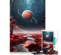Rompecabezas de Paisaje con Vista Espacial para Adultos, 1000 Piezas, Juego Inteligente, patrón para aliviar la tensión, Regalo conmovedor 50x75cm