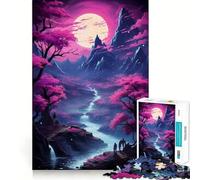 Rompecabezas de Paisaje de fantasía Retro de 1000 Piezas para Adolescentes Juguete de razonamiento y Habilidad Divertido y Relajante Corte preciso Regalo Ideal (38x52cm)