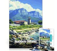 Rompecabezas de Paisaje de la Isla Robben, 1000 Piezas para Adultos, para Mejorar la Memoria, aliviar la ansiedad, diseño para armar, Regalo artístico (38x52cm)