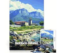Rompecabezas de Paisaje de la Isla Robben, 1000 Piezas para Adultos, para Mejorar la Memoria, aliviar la ansiedad, diseño para armar, Regalo artístico (38x52cm)