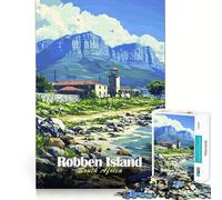 Rompecabezas de Paisaje de la Isla Robben para Adolescentes, 1000 Piezas, Juguete para desarrollar la Mente, Entretenimiento Suave, diseño para armar, Regalo Premium (50x75cm)
