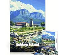 Rompecabezas de Paisaje de la Isla Robben para Adolescentes, 1000 Piezas, Juguete para desarrollar la Mente, Entretenimiento Suave, diseño para armar, Regalo Premium (50x75cm)