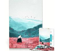 Rompecabezas de Paisaje de Pandas para Adultos, 1000 Piezas, Juguete Intelectual, Juego Relajante, Arte de Pared (38x52cm)