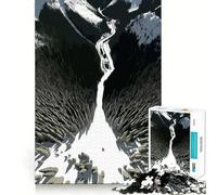 Rompecabezas de Paisaje de Paso de montaña para Adolescentes, 1000 Piezas, Juguete para ejercitar la Mente y aliviar el estrés, Corte Premium, Regalo increíble (38x26cm)