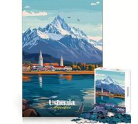 Rompecabezas de Paisaje de Ushuaia, Argentina, 1000 Piezas para Adolescentes Ideal para ejercitar la Mente, como pasatiempo Relajante (50x75cm)