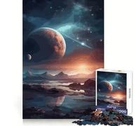 Rompecabezas de Paisaje Espacial de 1000 Piezas para Adolescentes Fortalece la Memoria, Calma, relajación, Bordes Suaves Regalo increíble (38x26cm)
