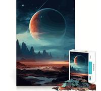 Rompecabezas de Paisaje Espacial de 1000 Piezas para Adolescentes Juguete de lógica Fina, fácil de armar, para el Ocio, con Bordes limpios, Ideal para Festivales (50x75cm)