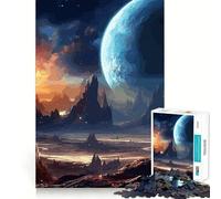 Rompecabezas de Paisaje Espacial de 1000 Piezas para Adolescentes Mejora la Memoria Recorte Regalo emotivo (50x75cm)