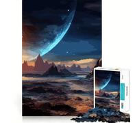 Rompecabezas de Paisaje Espacial de 1000 Piezas para Adultos y Adolescentes Juguete de Habilidad, Relajante y Divertido Bordes Ajustados Regalo Ideal para Festivales (50x75cm)