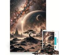 Rompecabezas de Paisaje Espacial fantástico de 1000 Piezas para Adolescentes Juguete para desarrollar la lógica Divertido y Relajante Corte preciso Regalo artístico (38x26cm)