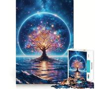 Rompecabezas de Paisaje Espacial fantástico de 1000 Piezas para Adultos, Juego Mental, Juguete, diversión Tranquila, Piezas de colección de Arte de Corte preciso (38x52cm)