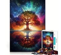 Rompecabezas de Paisaje Espacial fantástico de 1000 Piezas para Adultos, Juego Mental, Juguete, diversión Tranquila, Piezas de colección de Arte de Corte preciso (50x75cm)