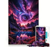 Rompecabezas de Paisaje Espacial fantástico de 1000 Piezas para Adultos, Juego Mental, Juguete, diversión Tranquila, Piezas de colección de Arte de Corte preciso (38x52cm)