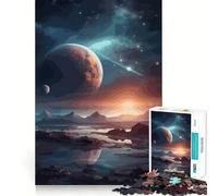 Rompecabezas de Paisaje Espacial para Adolescentes, 1000 Piezas, lógica Clara, Juguete, Juego Lento, Disfruta, Corte, Sorpresa de cumpleaños (50x75cm)