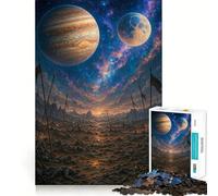 Rompecabezas de Paisaje fantástico Post-Batalla con Planetas para Adultos, 1000 Piezas, lógica Clara, Juguete, Tiempo Libre, Corte Perfecto, Regalo Creativo (50x75cm)
