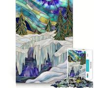 Rompecabezas de Paisaje Invernal para Adultos de 1000 Piezas Divertido Juego de Memoria componentes Resistentes y de Corte Limpio aliviar el estrés (50x75cm)