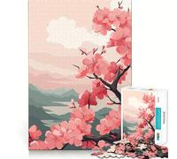 Rompecabezas de Paisaje japonés Zen,1000 Piezas,Juego de ingenio,Piezas de Ajuste, diversión Familiar Nocturna (38x26cm)