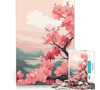 Rompecabezas de Paisaje japonés Zen de 1000 Piezas para Adultos Juego de concentración Mental Manualidad de Corte de Alta precisión Actividad para Fortalecer los Lazos Familiares y Amigos (50x75cm)
