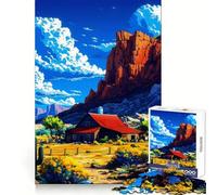 Rompecabezas de Paisaje Natural de 1000 Piezas para Adultos Juego de ingenio para relajar la Mente Bordes Afilados Regalo Premium (38x52cm)