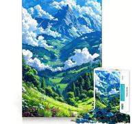 Rompecabezas de Paisaje Natural de 1000 Piezas para Adultos Regalos para Mejorar la Memoria y el Tiempo Libre Decoración de Pared con Corte preciso (50x75cm)