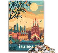 Rompecabezas de Paisaje onírico de Barcelona de 2000 Piezas para Adultos, Ideal como Juego Educativo y Regalo para Toda la Familia (70x100cm)