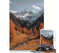 Rompecabezas de Paisaje otoñal de montaña con Arroyo, 1000 Piezas, Ejercicio Mental, pasatiempo Relajante, Corte de precisión, Navidad (38x52cm)