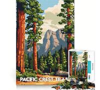 Rompecabezas de Paisaje Pacific Crest Trail para Adultos, 1000 Piezas, sólido, lógico, Divertido, Corte de precisión, (38x26cm)