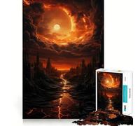 Rompecabezas de Paisaje postapocalíptico para Adolescentes, 1000 Piezas, Rompecabezas Mental, Juego Casual y Relajante, Regalo conmovedor (38x52cm)