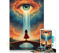 Rompecabezas de Paisaje Surrealista con Cascada para Adultos, 1000 Piezas, Think Smart Toy, vínculo Familiar, Corte preciso, Regalo de Temporada 38x26cm